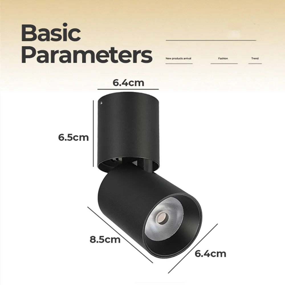 Потолочный светодиодный светильник с поверхностным креплением алюминиевый