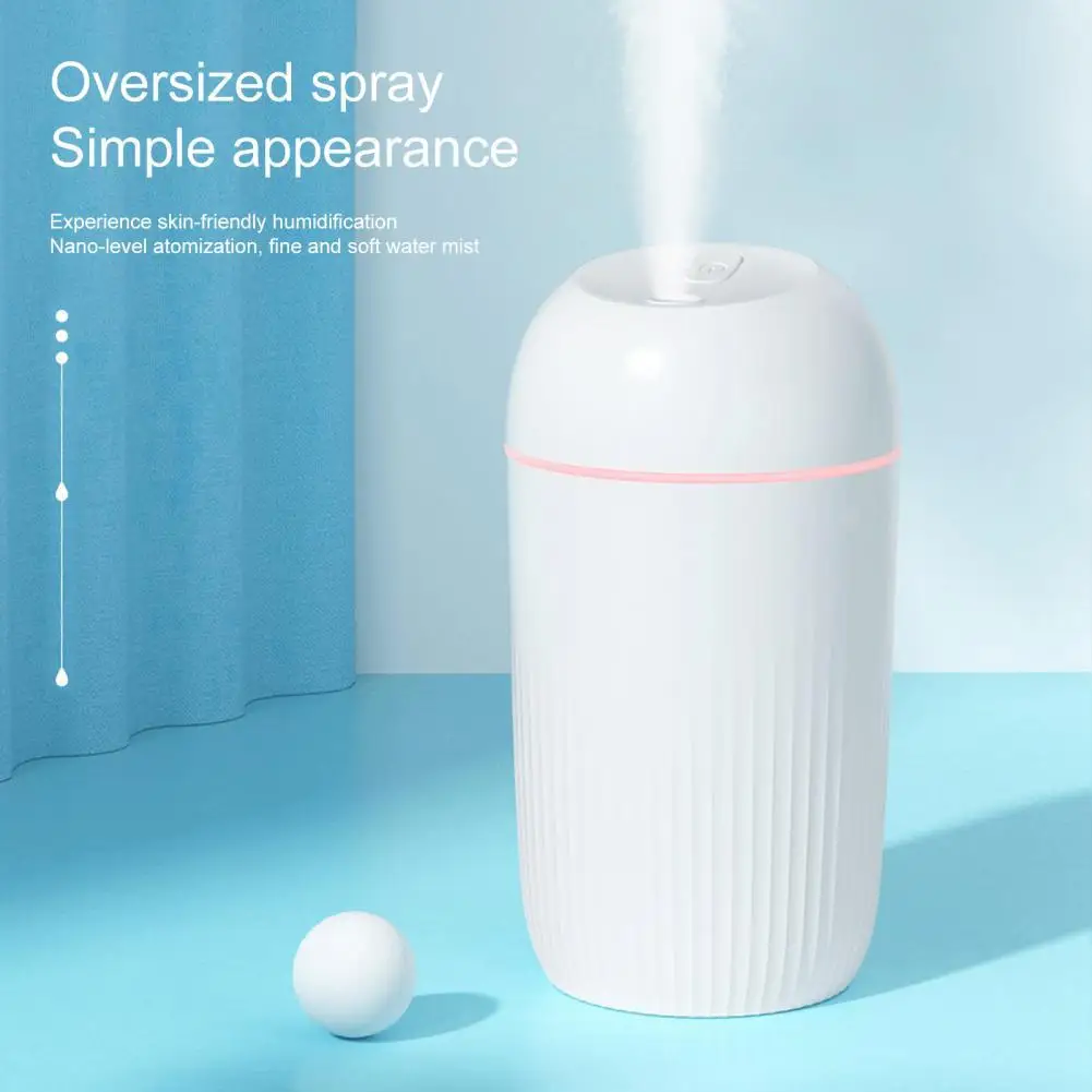 

420ml Multifunctional Air Humidifier Intelligent Power-off Fireproof ABS Mild Night Light Portable USB Mist Humidifier for Daily