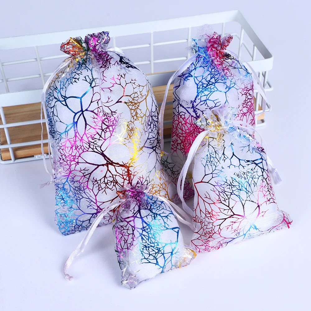 10 шт. мешочки из органзы для упаковки украшений|Подарочные сумки и упаковка| |