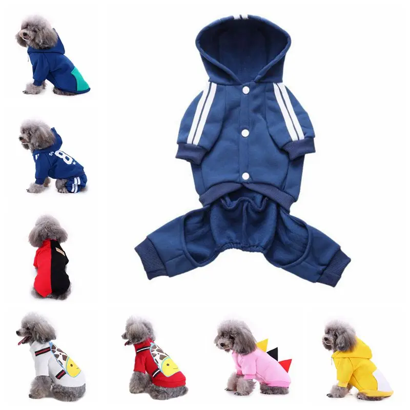 Спортивные свитера для домашних собак толстовки осенняя зимняя одежда пальто на
