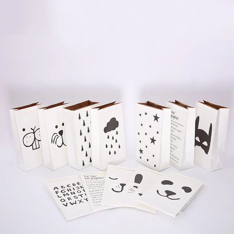 

High Quality Storage Bag Nordic Style Kraft Paper Kids Toys Clothing Organizer Eco-Friendly Room Storage Bag hot selling