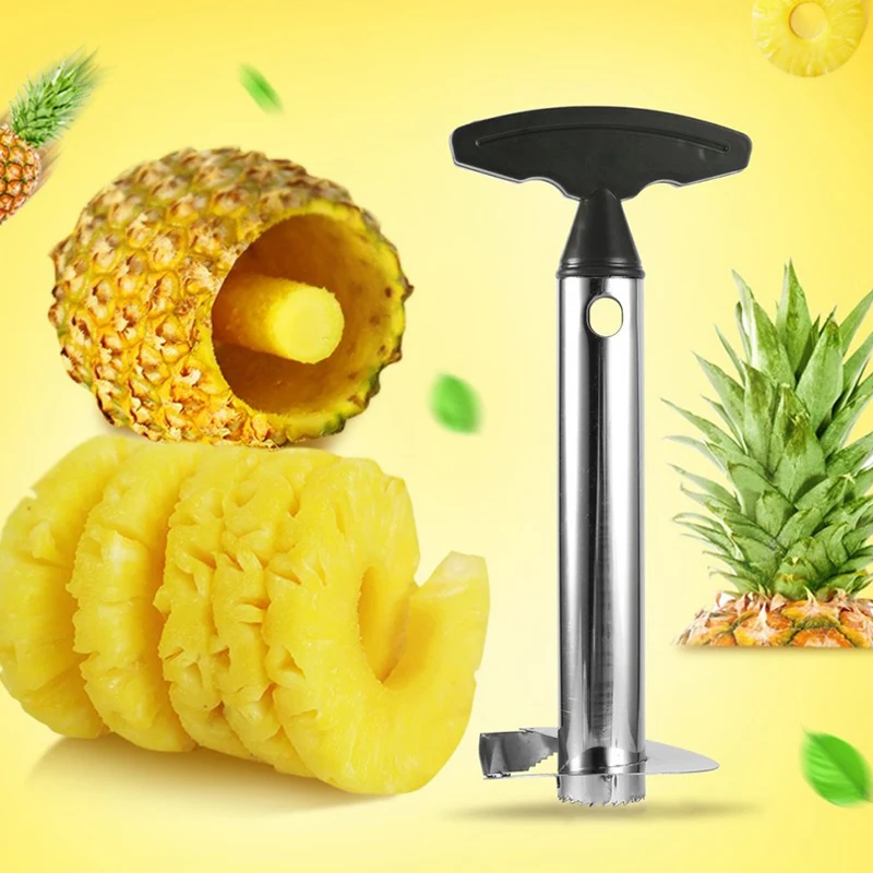 

201 Stainless Steel Pineapple Slicer Peeler Fruit Corer Slicer Kitchen Easy Tool Pineapple Spiral Cutter New Utensil Accessories