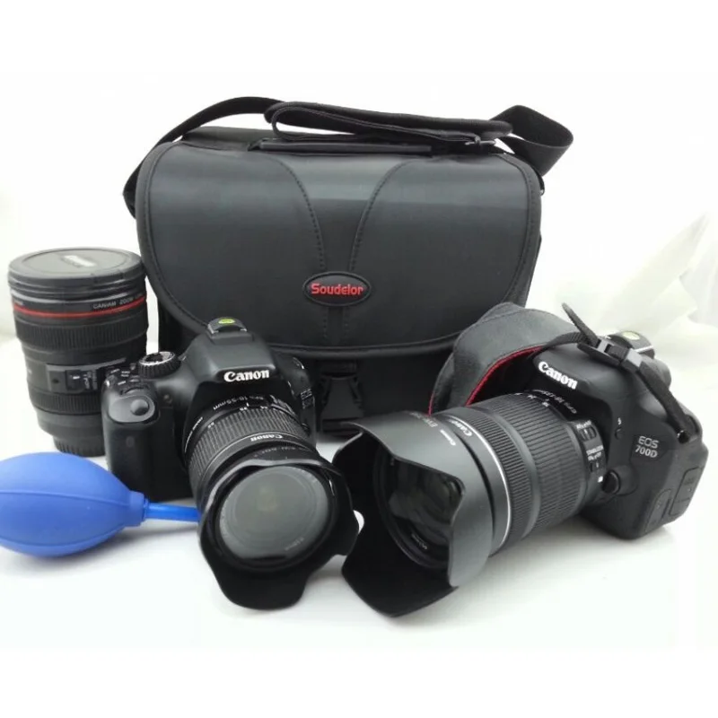 Roadfisher большая винтажная Холщовая Сумка на плечо для камеры переноски цифровой