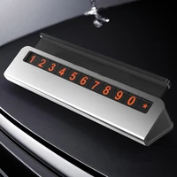 car temporary parking card aluminum phone number sign innovative luminous deliveries with hour stop transfer card