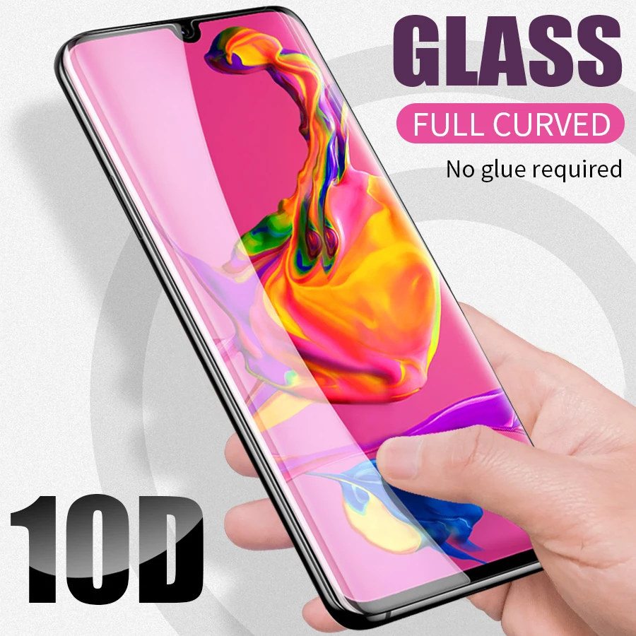 10H полное покрытие из закаленного стекла для huawei P30 mate 20 P20 Pro изогнутый край