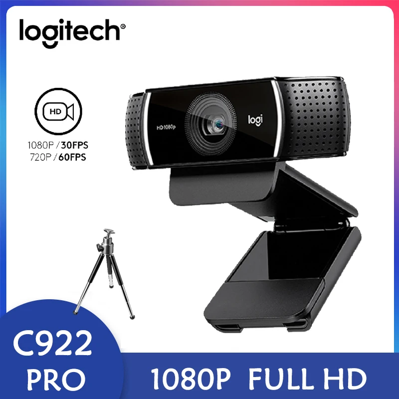 Logitech C922pro high-definition camera 1080P business meeting remote teaching online live broadcast Video camera