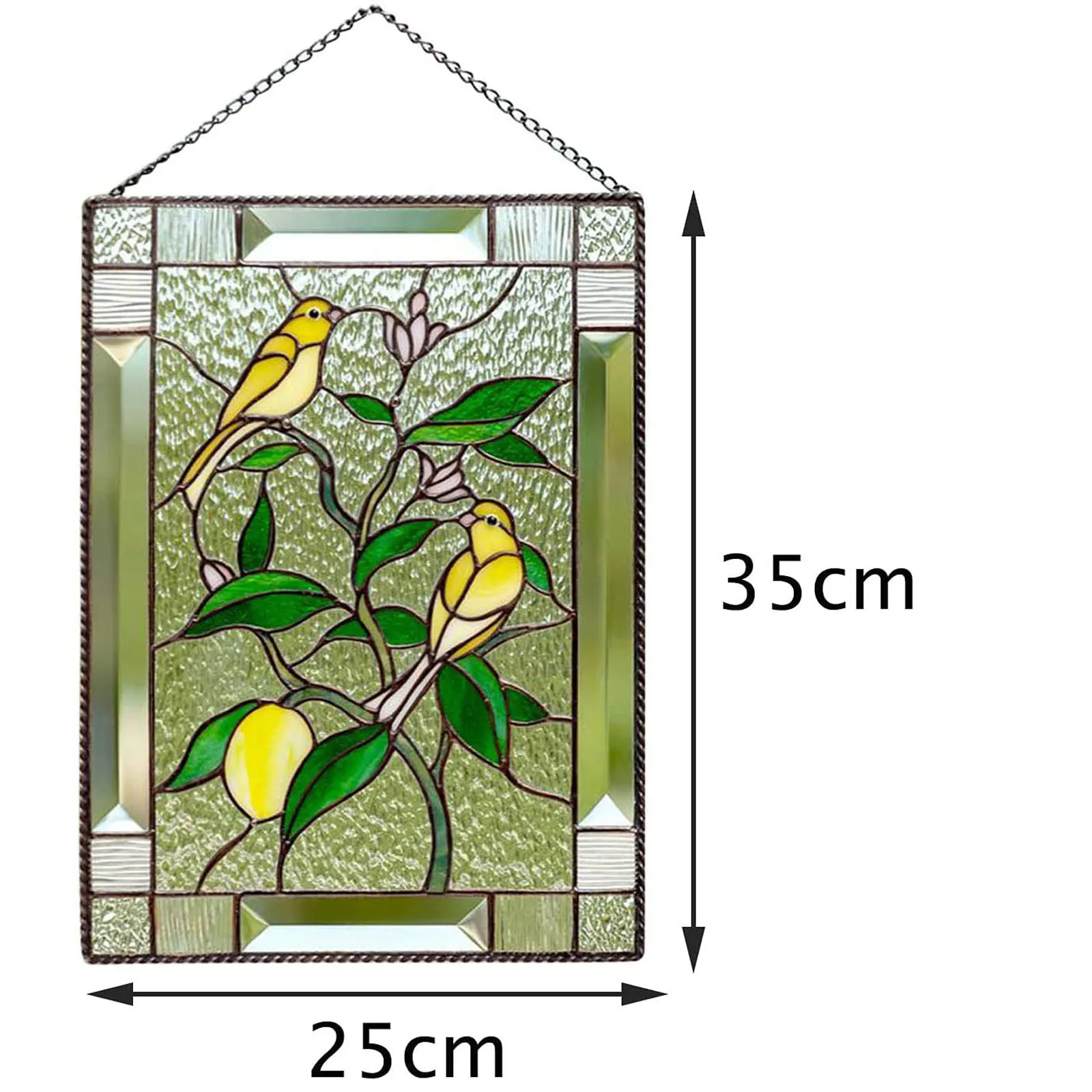 

Carved Pattern Ornaments Decorative Walls, Windows And Doors New Painted Bird Pendant Gift Home Creative Bird Group Decoration