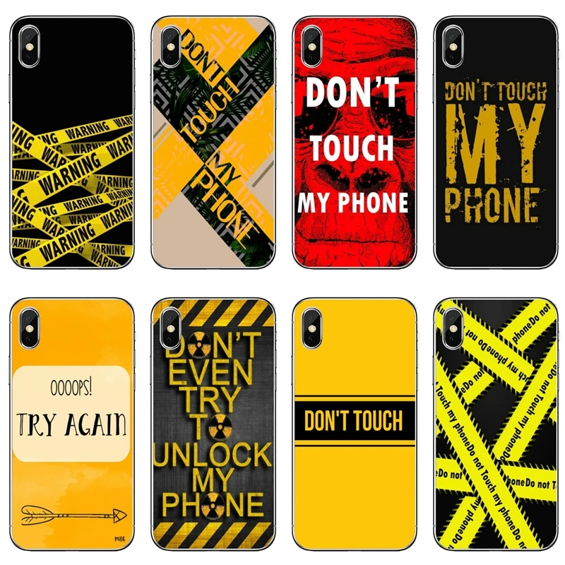 Прозрачный чехол для телефона Не прикасайтесь к моему телефону Xiaomi Redmi S2 7 7A K20 6 6A 5A