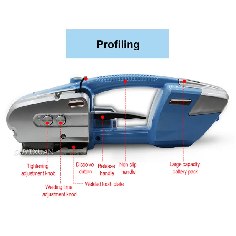 

Battery strapping machineAutomatic handheld electric portable plastic steel strapping machineFriction hot melt strapping machine