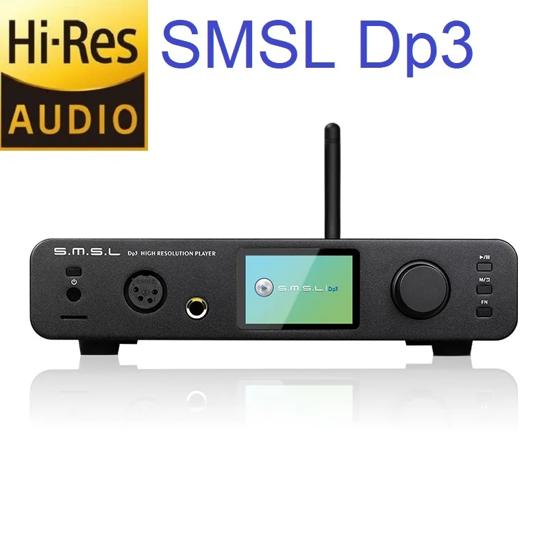 SMSL DP3 Hi-Res сбалансированный цифровой плеер ES9018Q2C ЦАП 32 бит двухсторонний Bluetooth 4,0/wifi DLAN вход DSD USB/коаксиальный