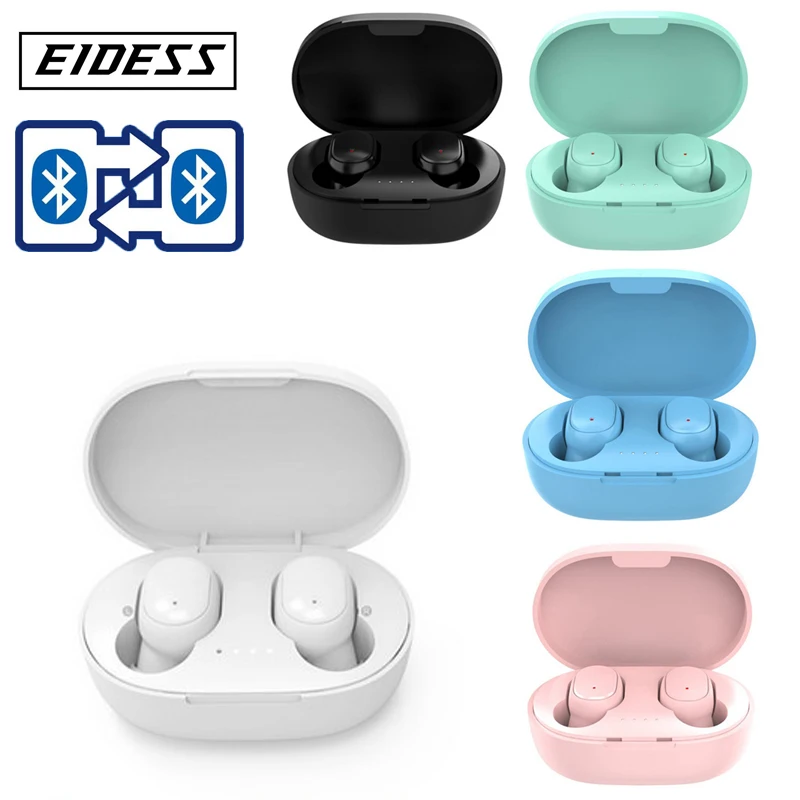 

A6S TWS Bluetooth 5.0 Earphone Wireless Headphone Stereo Headset sport Earbuds microphone with charging box for smartphone
