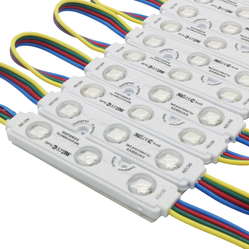 SZYOUMY DC12V 5050 3LED s светодиодный RGB LED инжексветильник Модуль объектива IP67