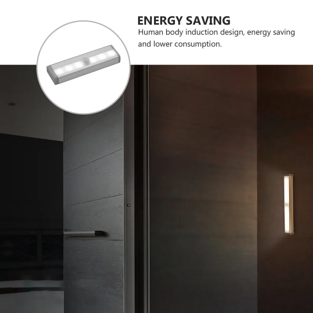 

1 Pc Cabinet Light Motion Sensor Night Light Stick-on Anywhere Step Light Bar