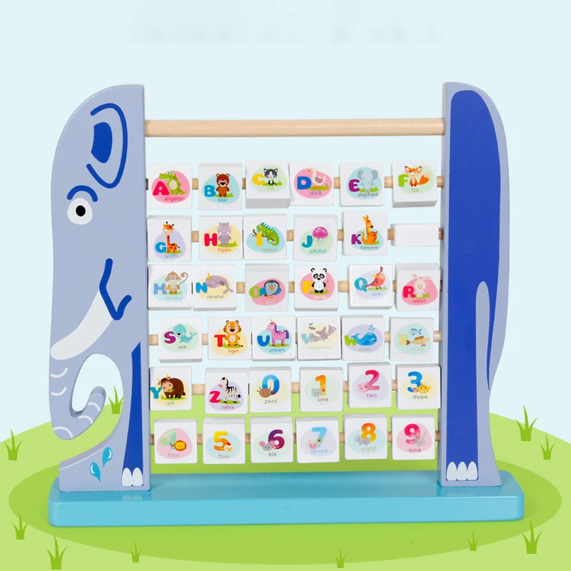 

Multifunction Flip Learning Stand Wooden Montessori Toys Counting Cognition Board Early Educational Math Toy For Children Gift
