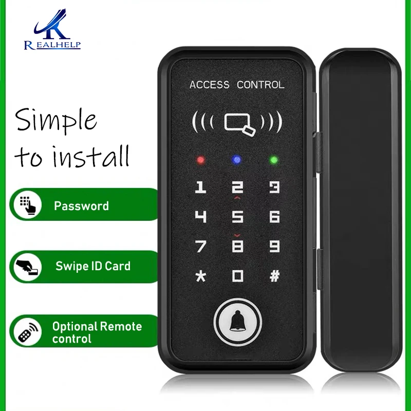

2000 Users RFID door Lock for Office Glass Door DIGITAL LOCK Smart Door Lock KEYless Access control cerradura inteligente