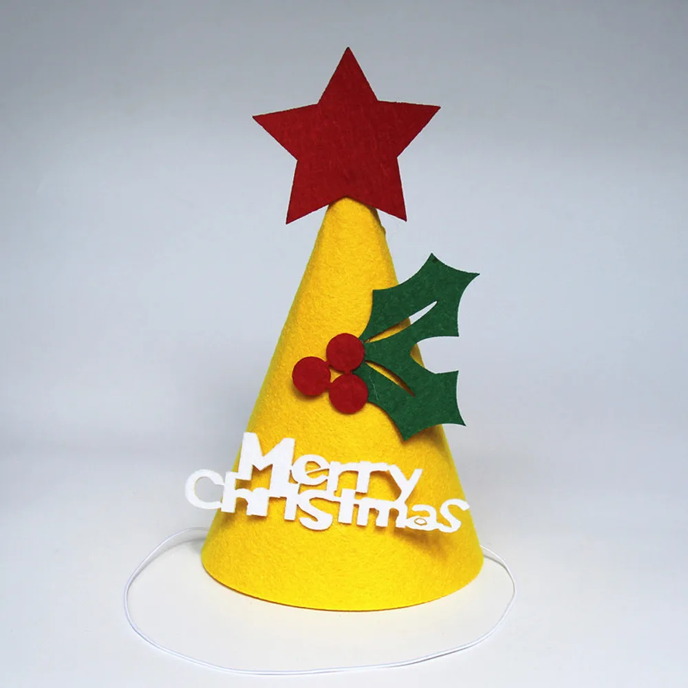 Рождественские игрушки украшение унисекс сделай сам Рождественский Санта шляпа