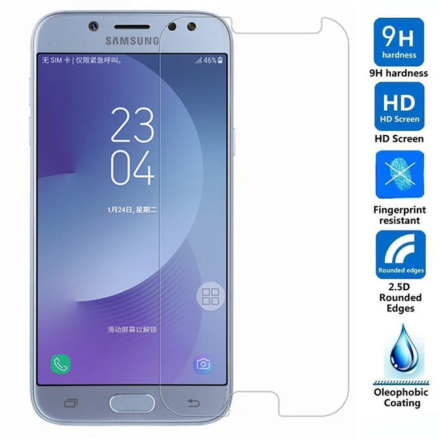 

for samsung galaxy j5 2017 tempered glass 9h front protective film explosion-proof lcd screen protector for j5 pro j530 verre