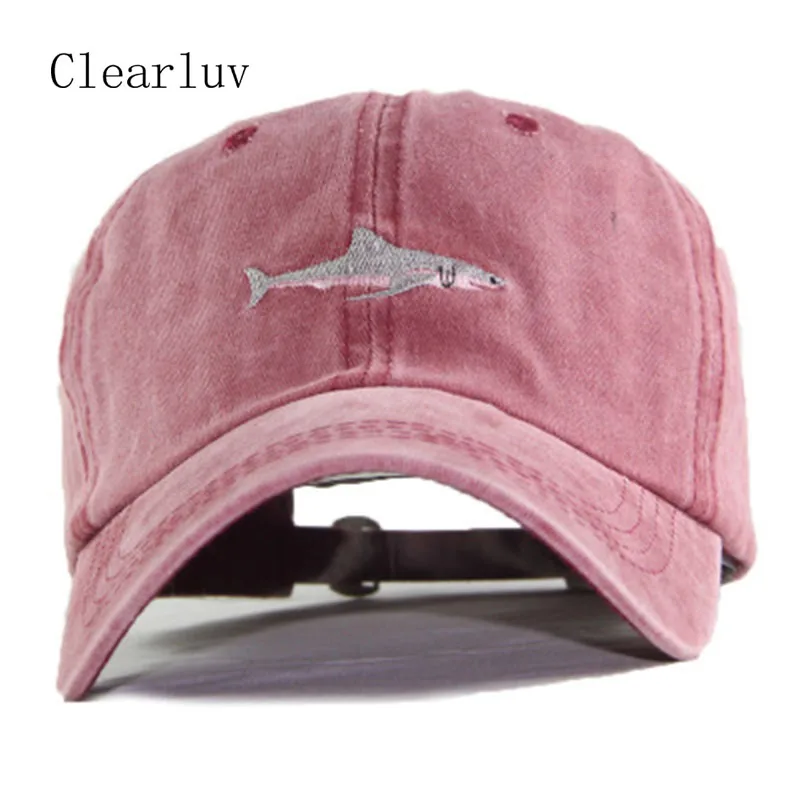2020 100% хлопок Горячая Ретро помытая бейсболка Акула Snapback шляпа для мужчин Bone