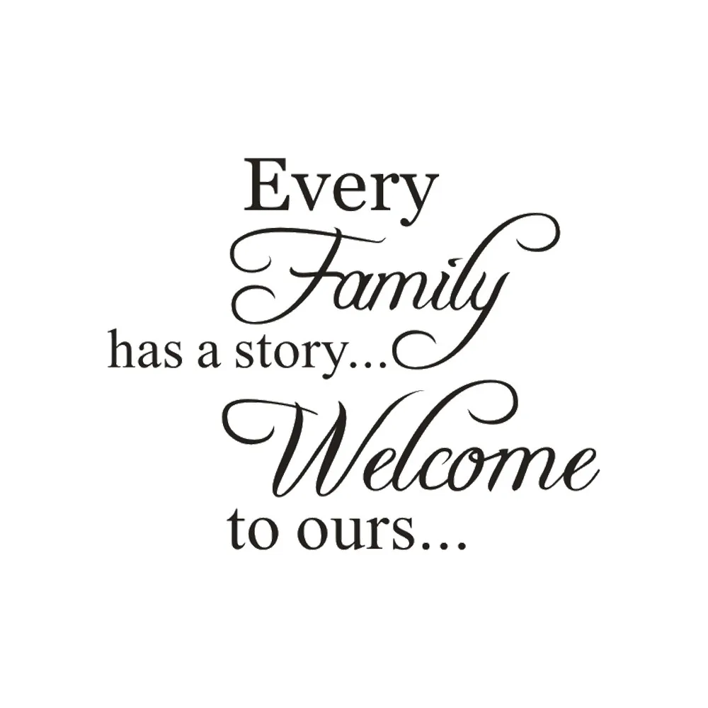Every Family Removable Art Vinyl Mural Home Room Decor Wall Stickers Decoration Bedroom Decals 918 | Дом и сад
