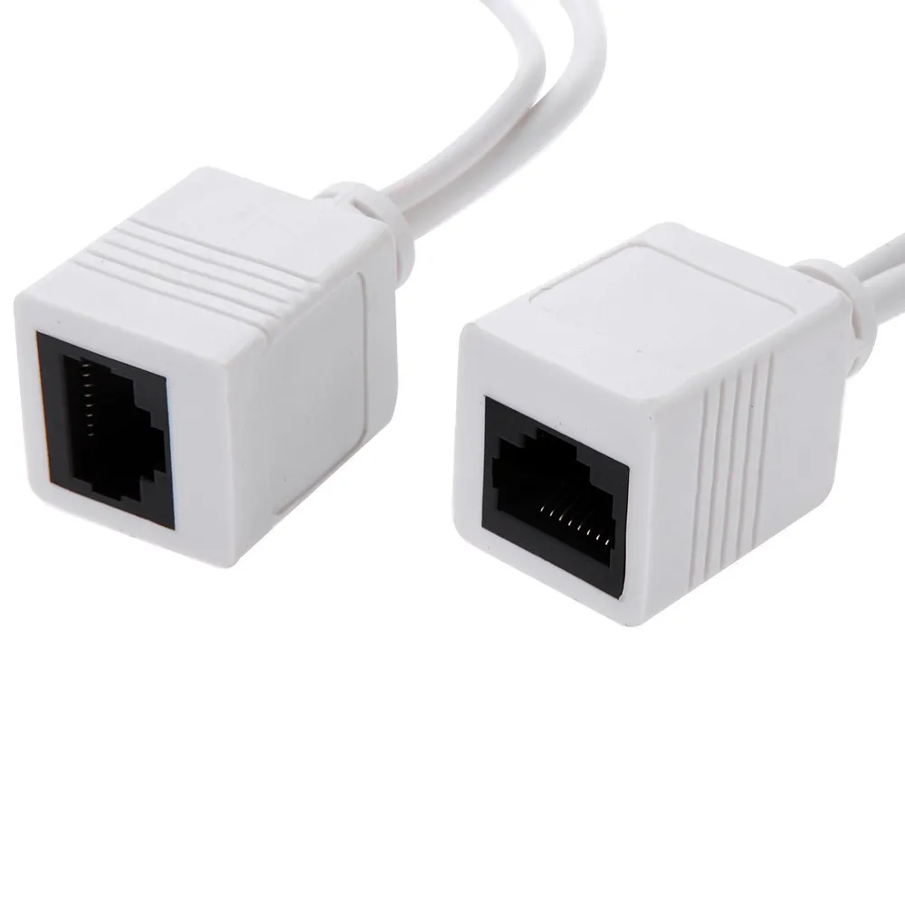 10 пар/лот пассивный блок питания через Ethernet адаптер POE кабель сплиттер RJ45