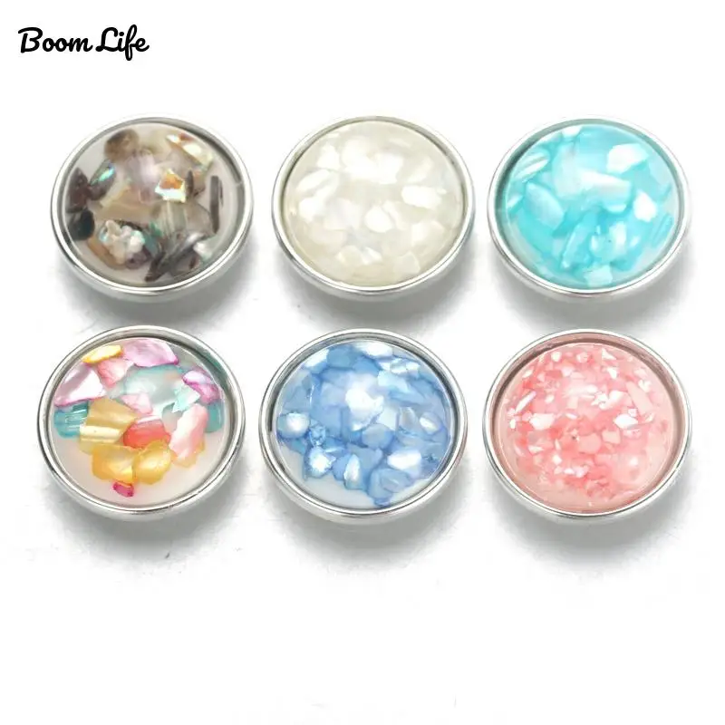 10 шт./лот новые круглые пуговицы 18 мм с натуральным камнем ракушка для браслетов защелками подходит стрелы