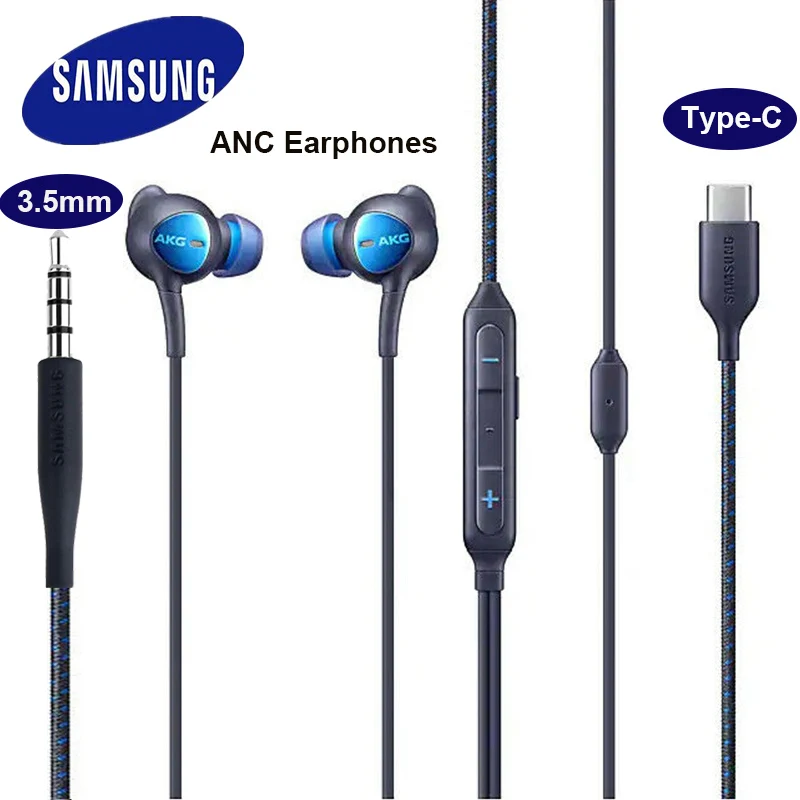 Samsung наушники AKG ANC гарнитура наушники-вкладыши 3 5 мм/Type c с микрофоном проводные