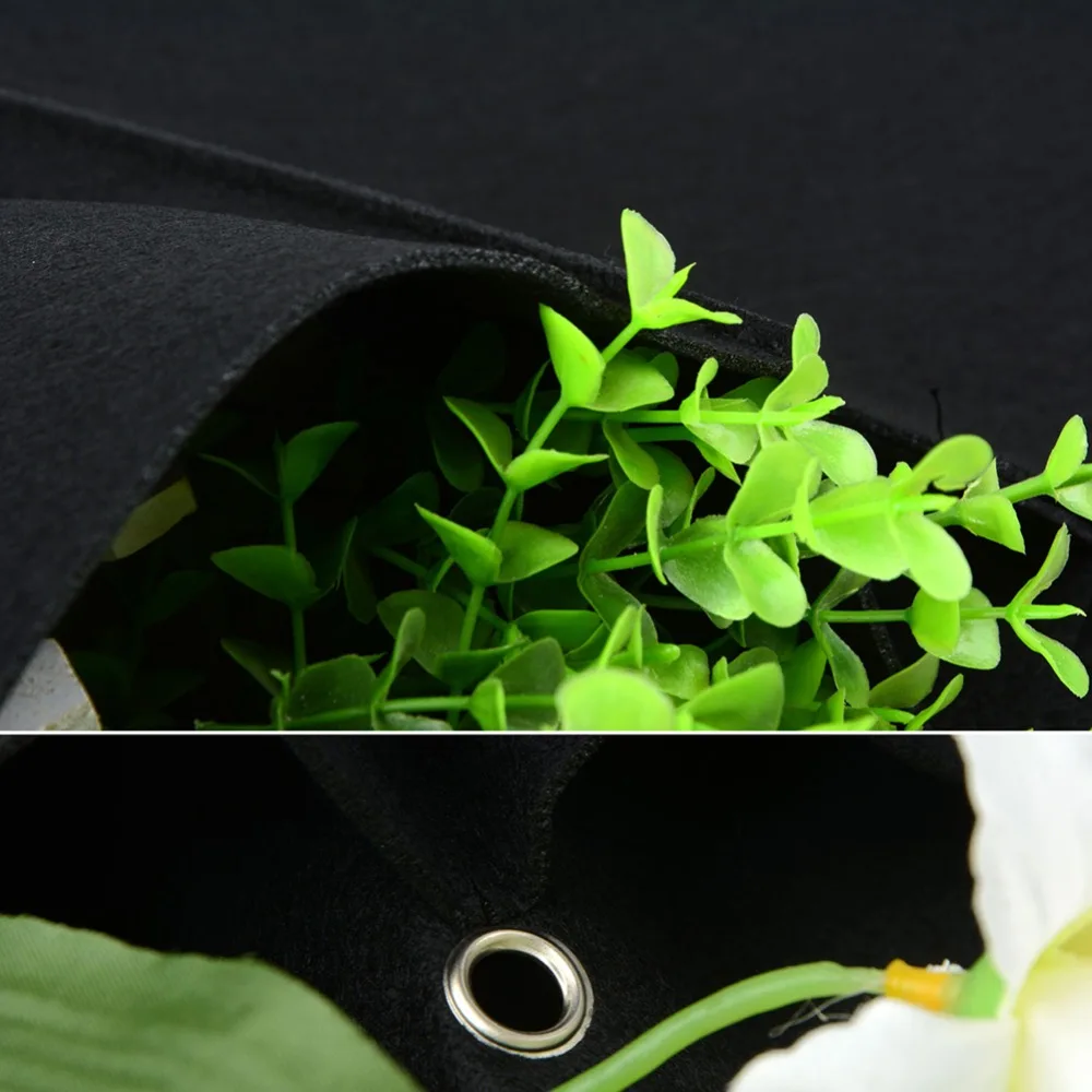 Настенные подвесные мешки для выращивания растений вертикальные садовые горшки