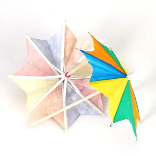 Promotion! Approx. 145Pcs of Eight-Square Paper Cocktail Drink Sticks Parasol Umbrella Picks | Дом и сад