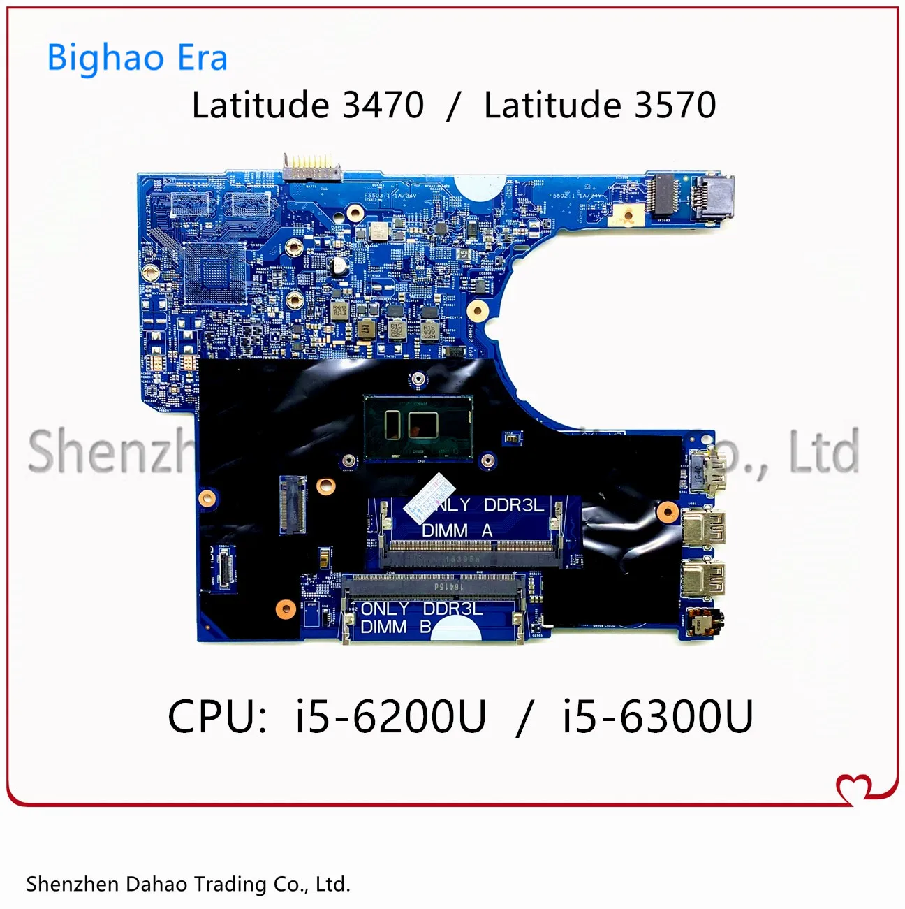 

Материнская плата для ноутбука DELL Latitude 3470 3570 CN-0YKP8M 0YD9KM 0YKP8M 51VP4 14291-1, материнская плата со i5-6200U/6300U CPU 100% Test