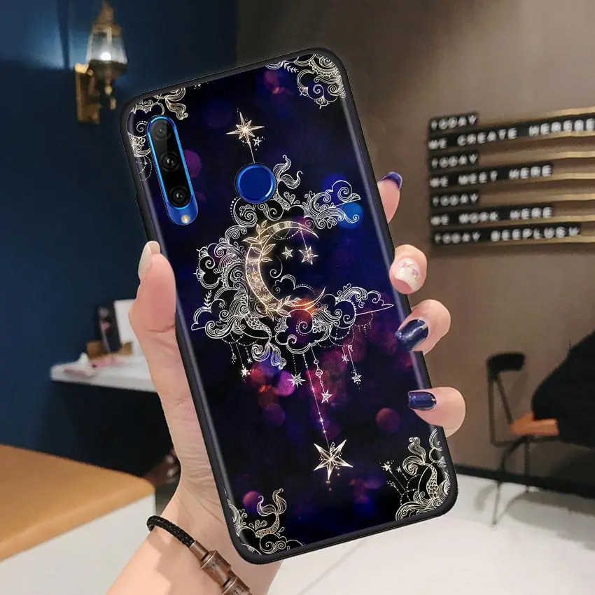 

infinity on purple Phone Case for Huawei Honor 9C 9A 9S 9X Lite 8A Prime 8X 8S Play 9A X10 MAX 5G Soft Cases Cover