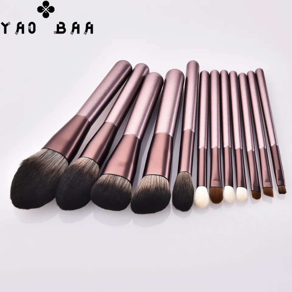 Makeup Brush Set 12 small grape eye shadow mixed Eyeliner eyebrow makeup brush professional | Красота и здоровье