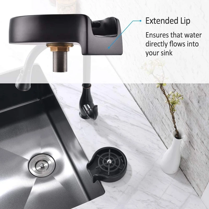 

Faucet Glass Rinser for Kitchen Sinks, Kitchen Sink Accessories, Bar Glass Rinser Coffee Pitcher Wash Cup Tool