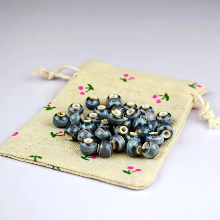 

8 мм керамические бусины россыпью DIY аксессуары ручной работы, керамические бусины, стеклянные круглые бусины Материал аксессуары, 50 шт. опт...