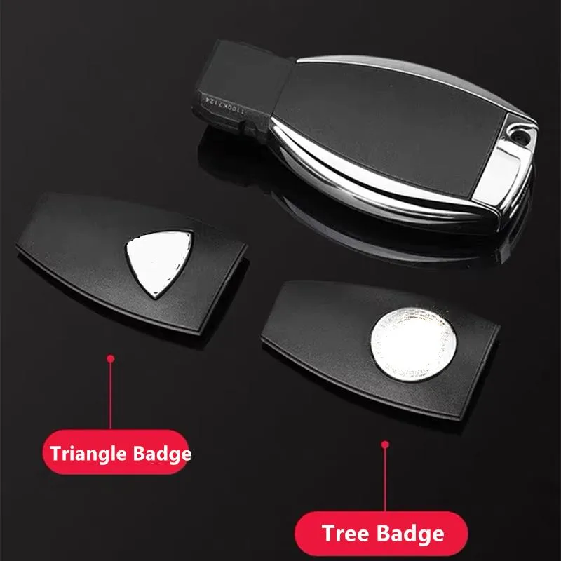 Серебристый металлический 3D автомобильный значок задняя крышка Корпус ключа для