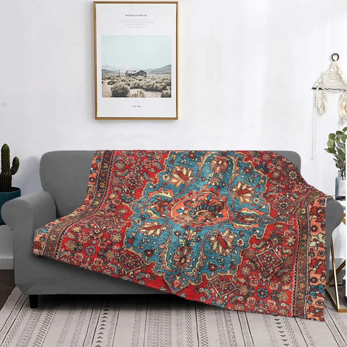 

Bidjar-Manta a cuadros para cama