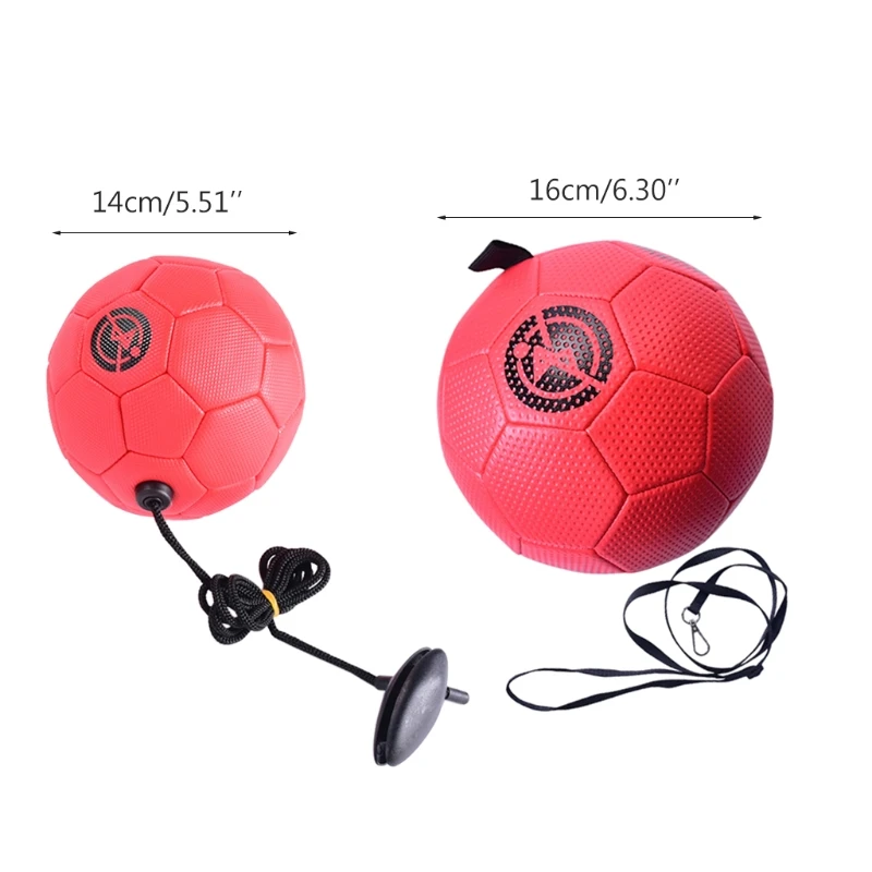 

K4UC Training Soccer Ball - Youth Smart Football with Tether for Juggling, Foot Control, Kicking Practice - Adjustable Cord