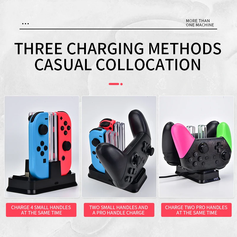 RETROMAX 4 в 1 стенд Зарядное устройство Для Nintendo переключатель Joycon/Nintendo Switch Pro геймпад