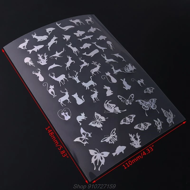 

18 Sheets Resin Supplies Kit,Transparent Decorate Stickers for Silicone Resin Molds Resin Craft Supplies N30 20 Dropshipping