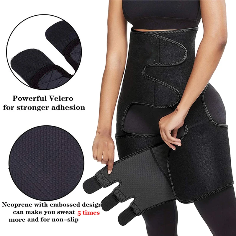 Women Neoprene Sweat Waist Tranier Body Shaper Butt Lifter Thigh Trimmer Sauna Shaperwear Tummy Control Belt Workout Fitness | Женская