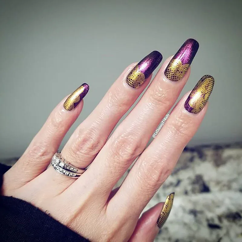 BeautyBigBang ногтей штамповки пластины прямоугольник Летний цветок геометрии дизайн ногтей шаблон формы изображения пластины трафареты BBB XL-005