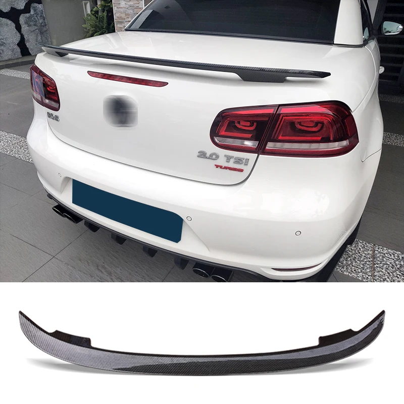 

Trunk Spoiler Type MT Carbon Surface Car Rear Trunk Wing ABS material Refit Accessories For Volkswagen EOS 2008 - 2015
