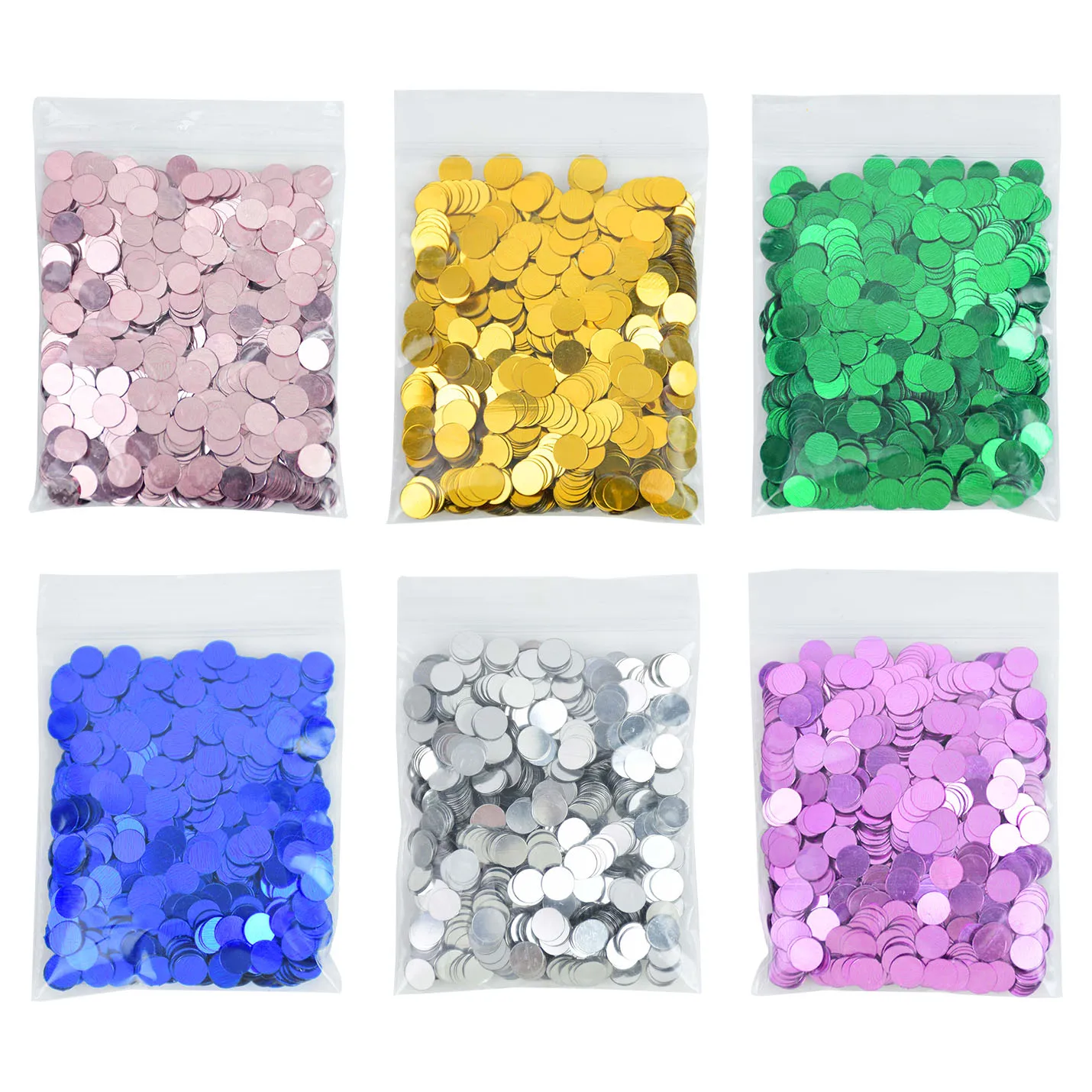 

15g/bag 6mm Round Sequins Sprinkles Rose Gold Silver Blue Acrylic Table Scatters Wedding Decoration Spraying Confetti DIY Crafts