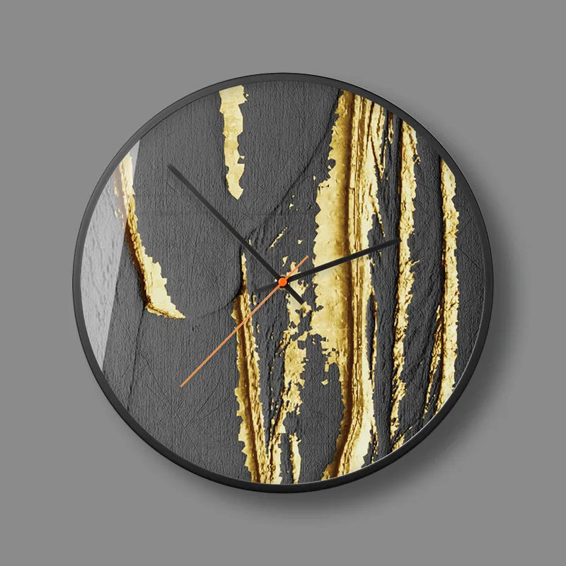 Европейские дизайнерские настенные часы домашние простые бесшумные для