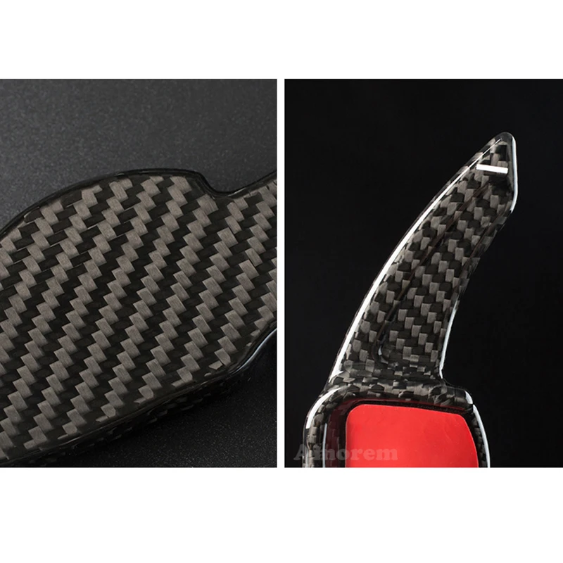 Рычаг переключения рулевого колеса из кованого углеродного волокна для Skoda Octavia