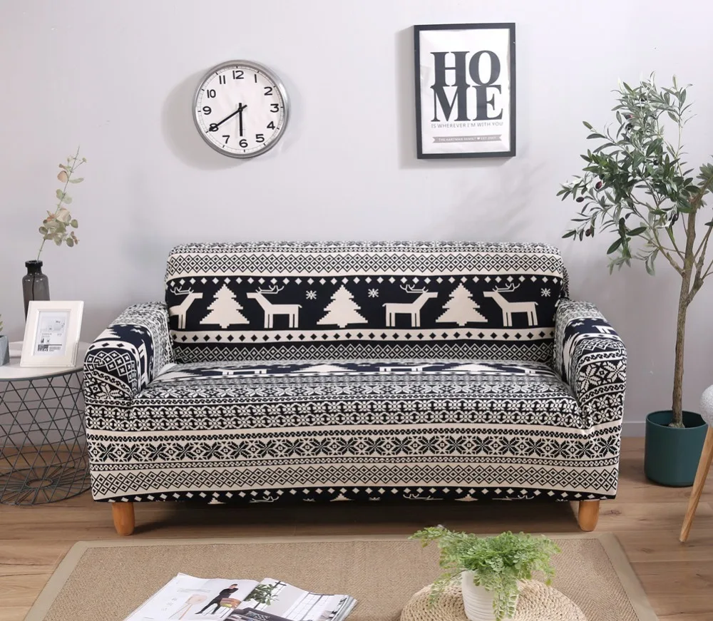 

New Sofa-slipcovers Tight Wrap All-inclusive Sofa Cover Mandala Style Slip-resistant Elastic Cubre Sofa Towel Corner Couch Cover