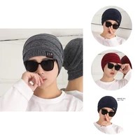 useful men hip hop hat fine workmanship thicker layer classic stretchy warm cap knitted cuffed beanie knitted winter hat