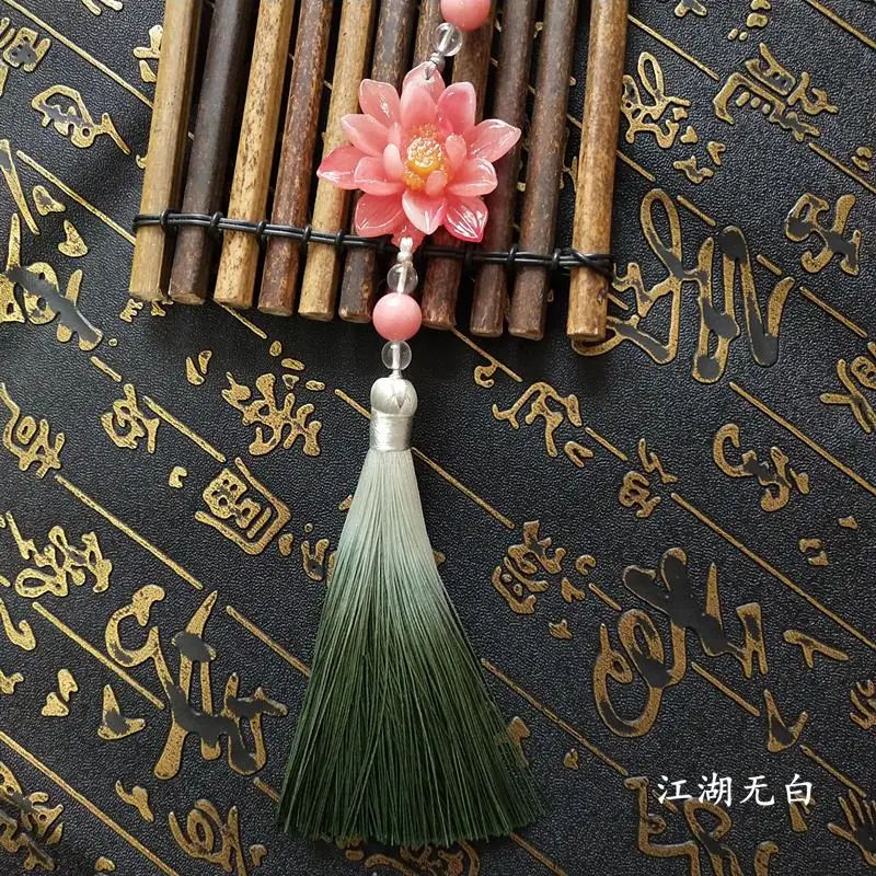 Кулон-Ципао в классическом китайском стиле кисточка с градиентом подвеской на