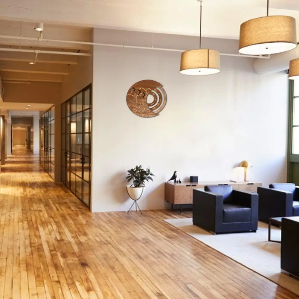 Деревянный Круглый вечный календарь креативный деревянный настенный настенные