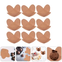 200pcs paper chocolates truffle wrapping trays liner wrappers packaging liners