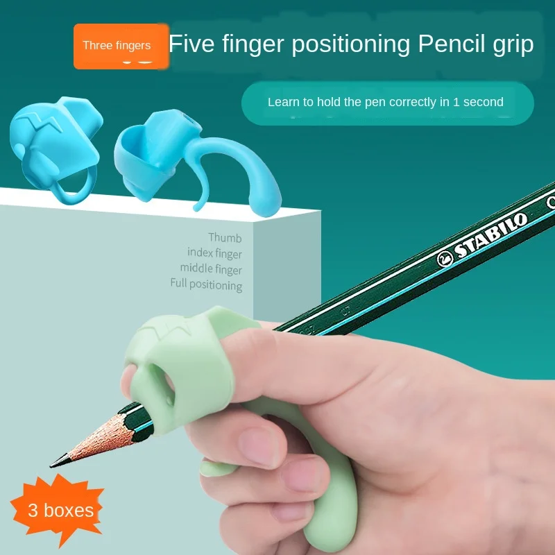 

Children's Pen Holding Corrector Primary School Students Holding Pen Artifact Silicone Pencil Grip Pencil 1Pack 3PCS 5PCS